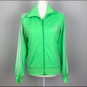neon green adidas jacket